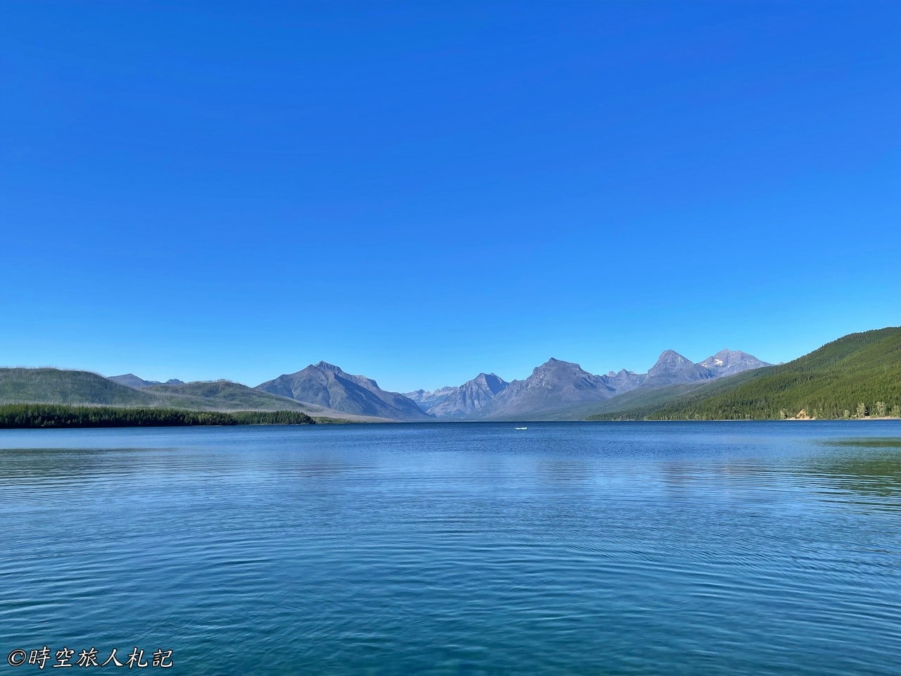 Glacier national park Lake Mcdonalds 區域湖景