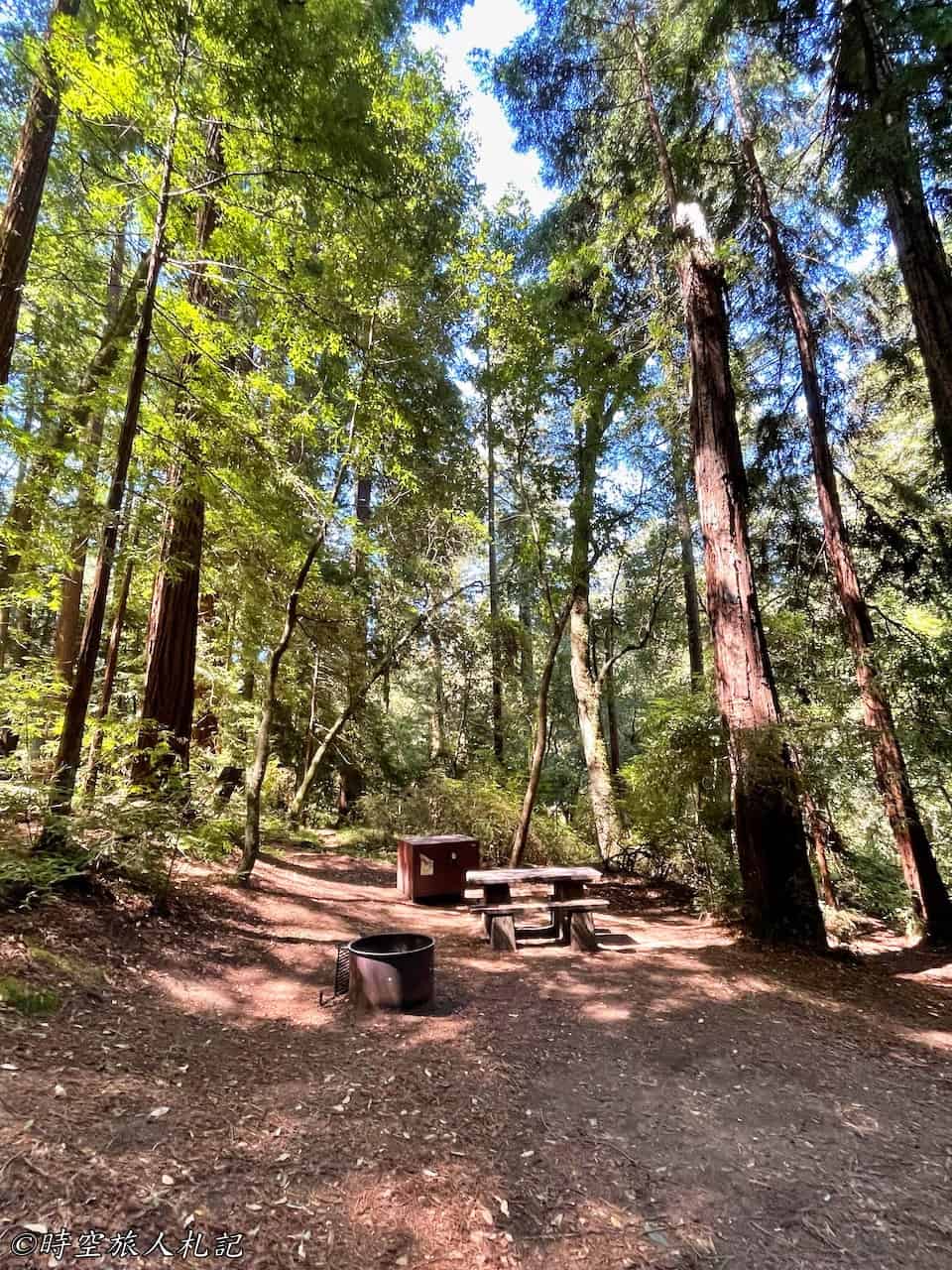 Portola redwood state park,Portola redwood campground,Tiptoe falls 6