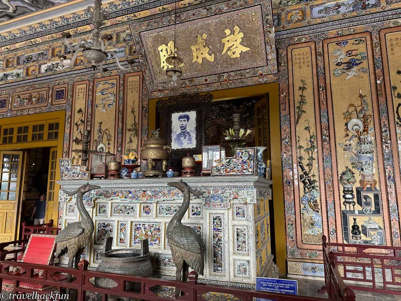 Hue, Hue, Hue one day tour, Cai Dinh Mausoleum, Thien Mu Temple 40