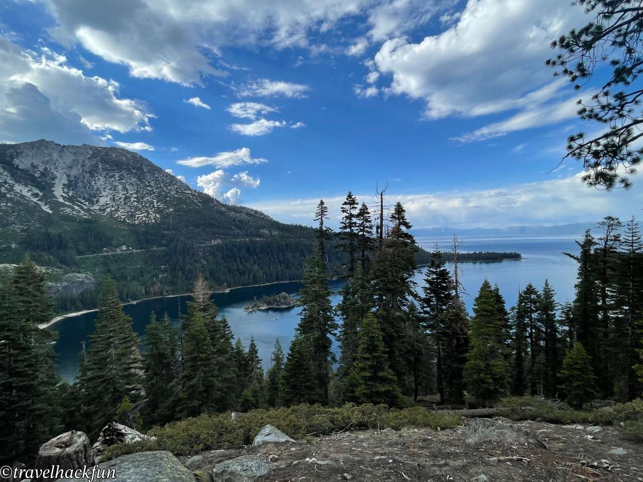 【太浩湖景點】Emerald Bay State Park 翡翠灣州立公園|壯麗湖灣・瀑布健行・維京城堡 51 Emerald Bay State Park,翡翠灣州立公園,Vikingsholm,Rubicon Trail,Eagle Falls 50